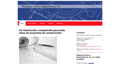 Desktop Screenshot of hispaniaarteyarquitectura.com